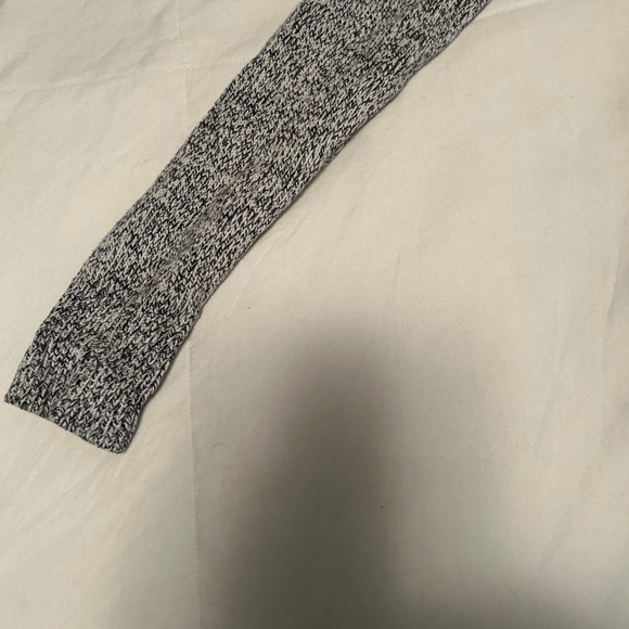 LOFT - 100% Cotton Leightweight Knit Earl Gray and White Cardigan, Never Worn - Picture 3 of 3